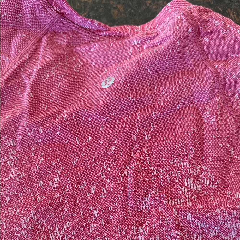Lululemon light red Athletic Top